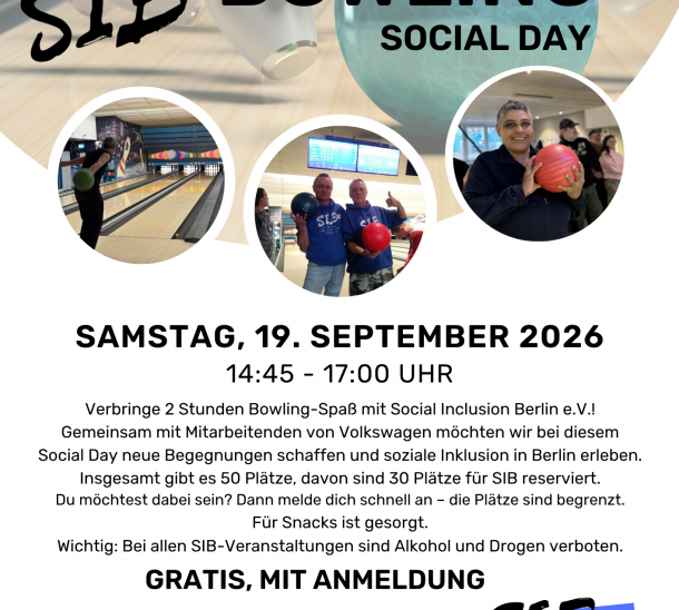SIB Flyer Social Days Bowling September 2026 BowlHouse Berlin